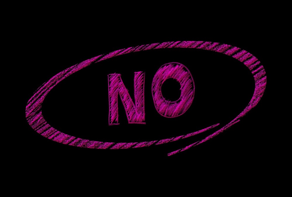 「No」拒否のイメージ
