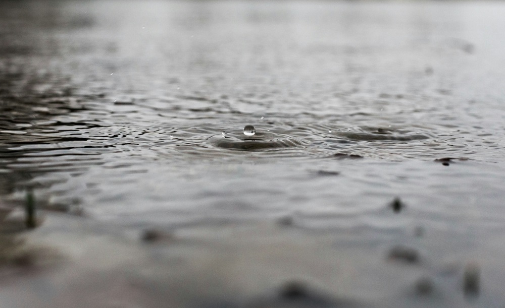 雨が降ってる様子