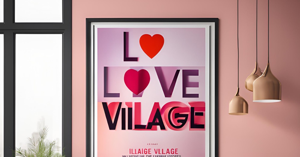 love villageと書かれたポスター